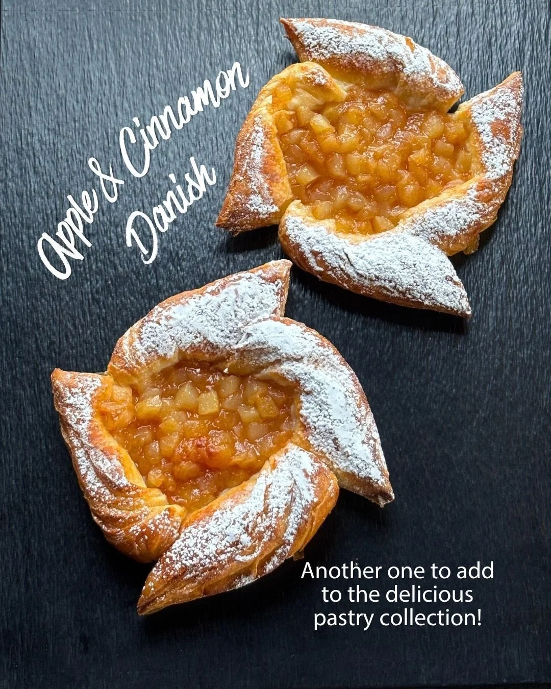 This weekend, let your senses wander a little further&hellip; 🍎✨

✨ Cinnamon &amp; Apple Danish &ndash; tender, flaky layers wrapped around warmly spiced apples and a comforting hint of cinnamon sweetness.

Baked to golden perfection and crafted wit