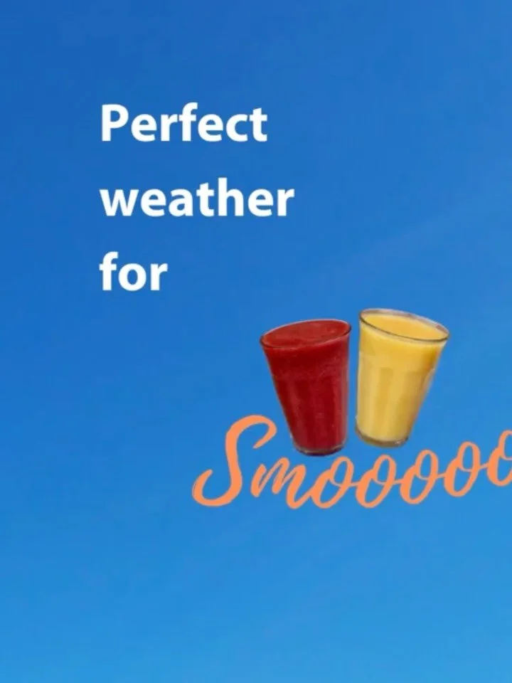 Perfect weather for smoothies! ☀️
&bull;
Check in store for different flavours!