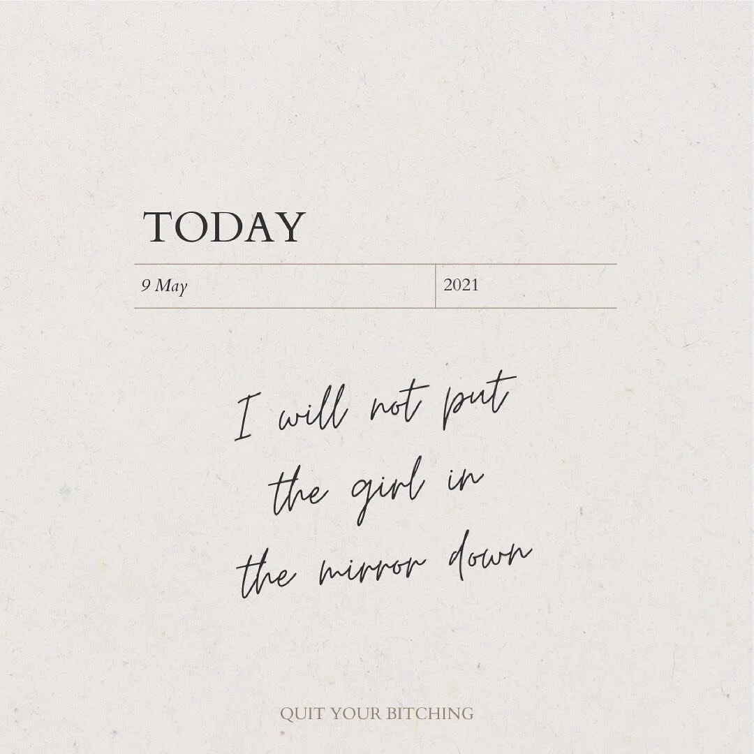 and repeat! 

SPEAK TO YOURSELF LIKE YOU WOULD TO YOUR BEST FRIEND!

Self love is the greatest middle finger of all time and at QYB we spread that shit around like you wouldn&rsquo;t believe! 

Here is a note left 👆🏼by a fellow babe at the previous