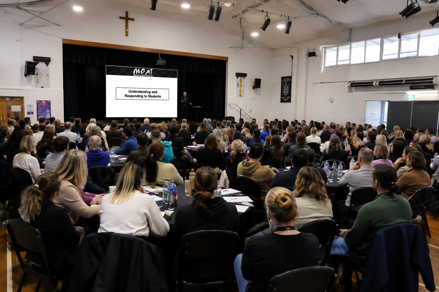 Whole-staff primary school engaging training session