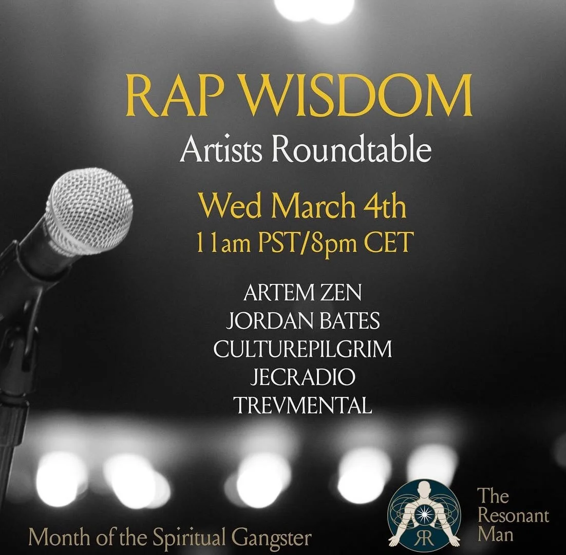 Excited to announce the addition of @trevmentalrap to the RAP Wisdom event next month. So stoked to have Trev joining the panel! These brothers are seriously devoted to their craft and recognise the power we all have when we connect with our sacred t