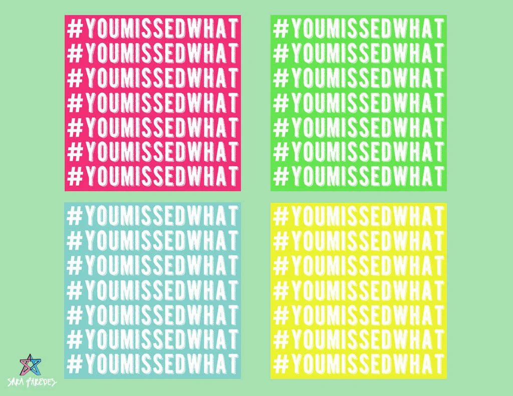 #YouMissedWhat Logo and GIF