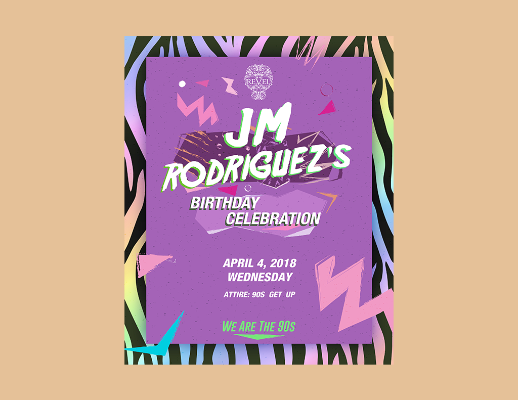 JM's Birthday Poster
