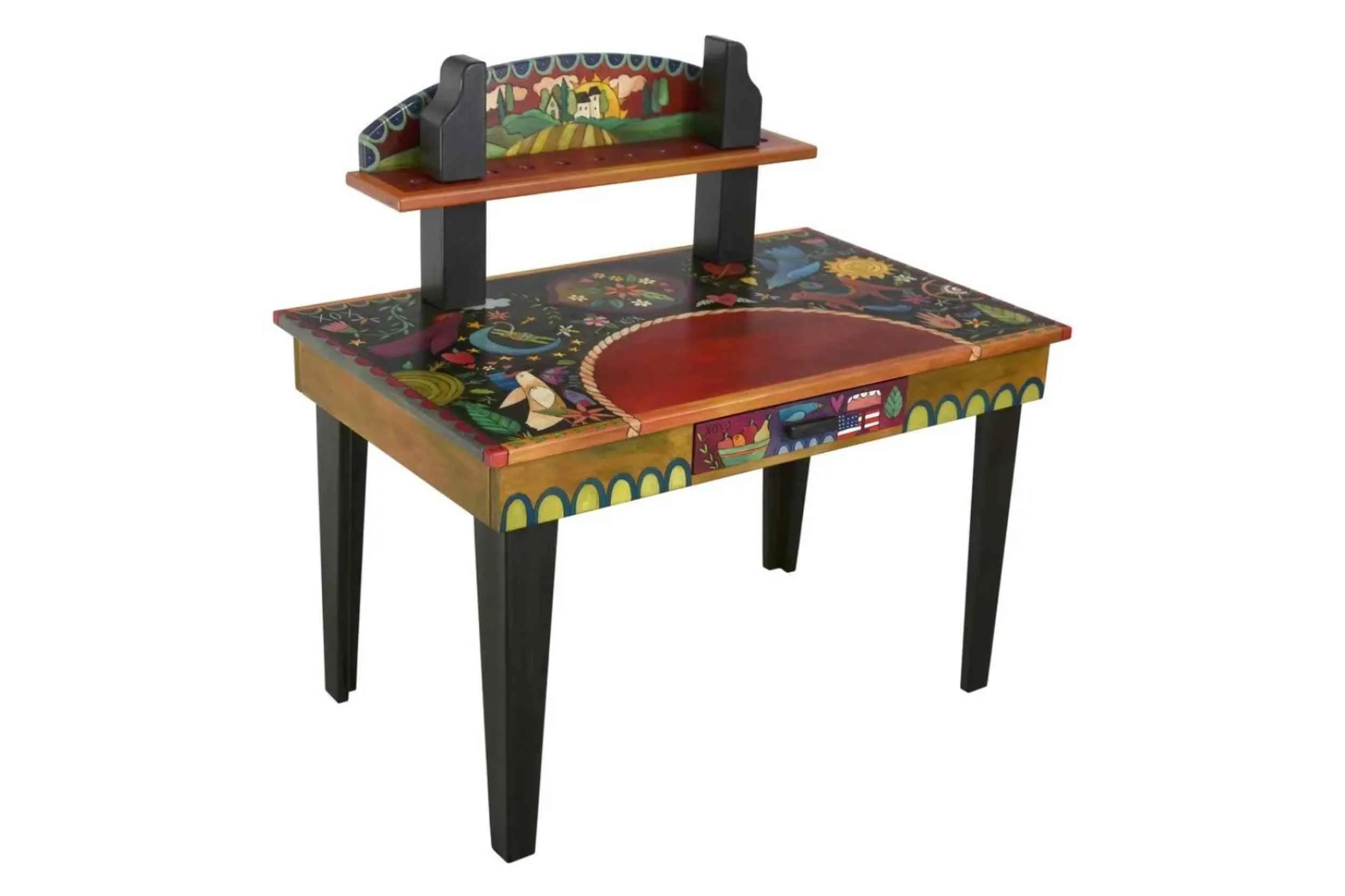 Sticks Desk with Shelf 