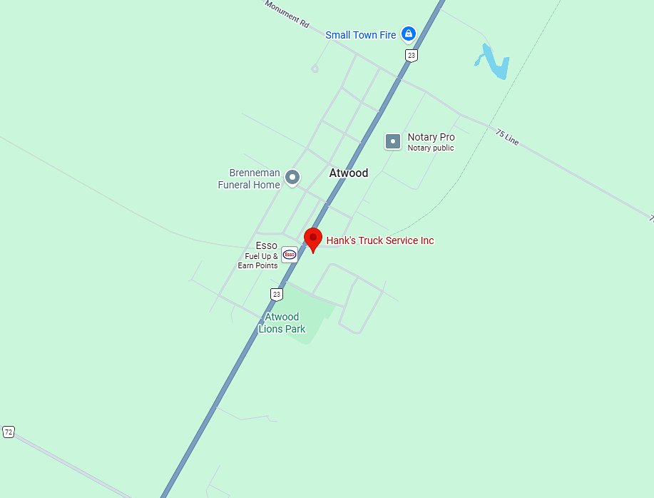 MTO annual safety inspections deisel truck repair emissions test truck and trailer diagnostics and repair in Atwood Ontario