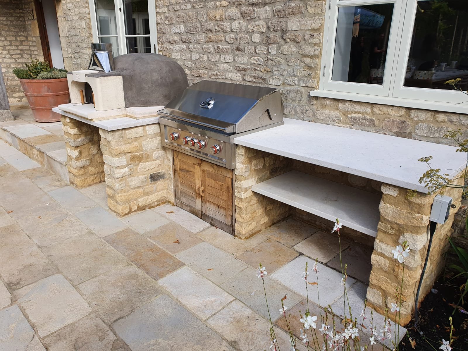 Durlston Weathered Riven Purbeck Limestone Paving - Allgreen