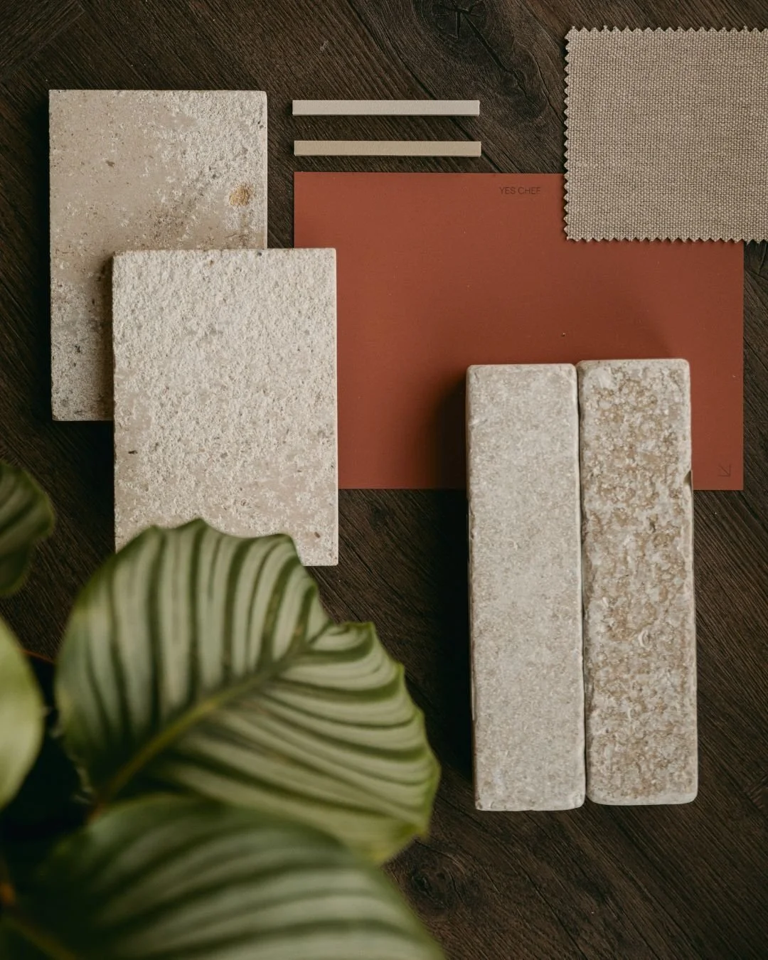Happy Monday! Here's a gorgeous moodboard featuring Cassis Anticato paving, Zahra Beige Stackers in an Etched and Washed finish, and Ardex Flex FL grout samples in two beige colours: floating driftwood and gentle blush. 

Together, these materials cr