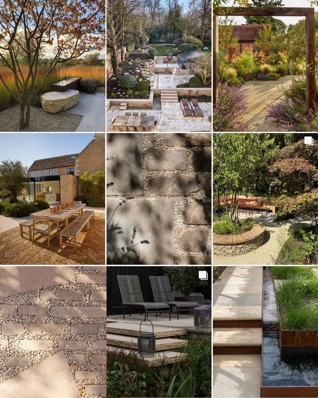 We're ending 2025 on a high, with our Top 9 Instagram posts of the year. We are blown away by all the breathtaking gardens and moodboards, featuring some of our most popular products including Zahra Beige in a variety of formats, Apperley Antique Pav