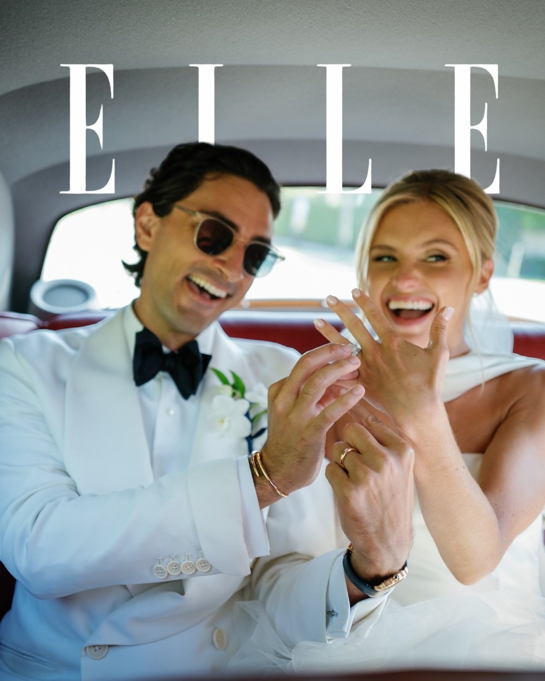 Wow, I&rsquo;m beyond grateful to my dear friend @jacquicole @thecoleartists for trusting me to photograph this stunning wedding while she was on maternity leave. Seeing this beautiful day featured on @elleus is such an honor! ✨ A huge thank you to t
