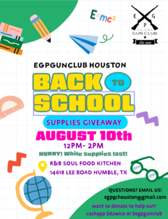 Back to School Supplies Giveaway Houston 2025