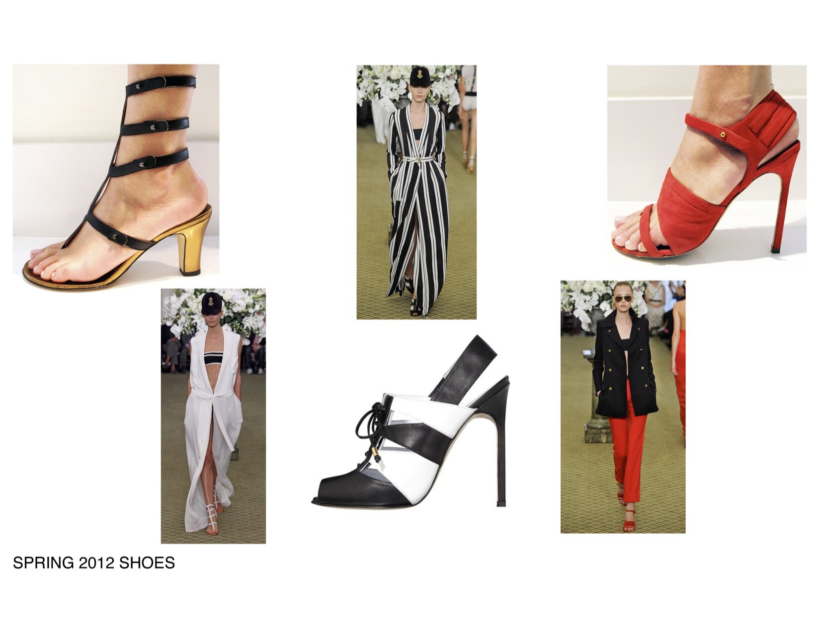 Spring 2012 shoe designs in collaboration with Manolo Blahnik