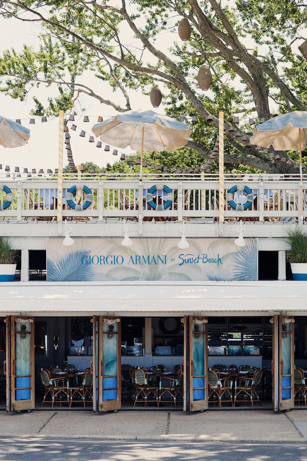 Giorgio Armani at Sunset Beach | Shelter Island  | 2025