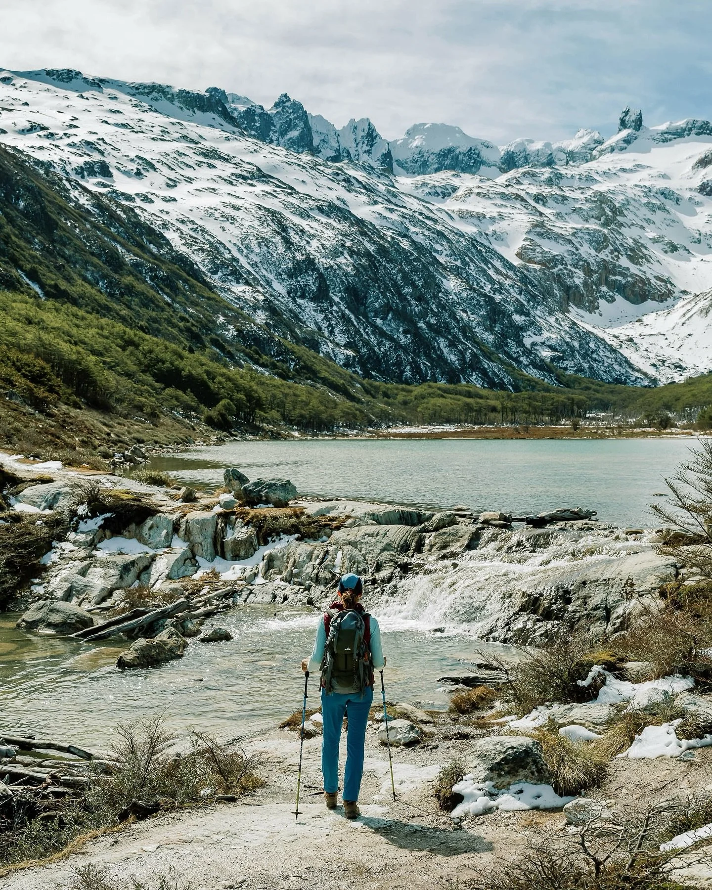 Our journey to Antarctica begins in Ushuaia — the southernmost town in Argentina, known as “the end of the world.” We spend a few days here getting our ski legs back on the Martial Glacier and exploring the trails of Tierra del Fueg