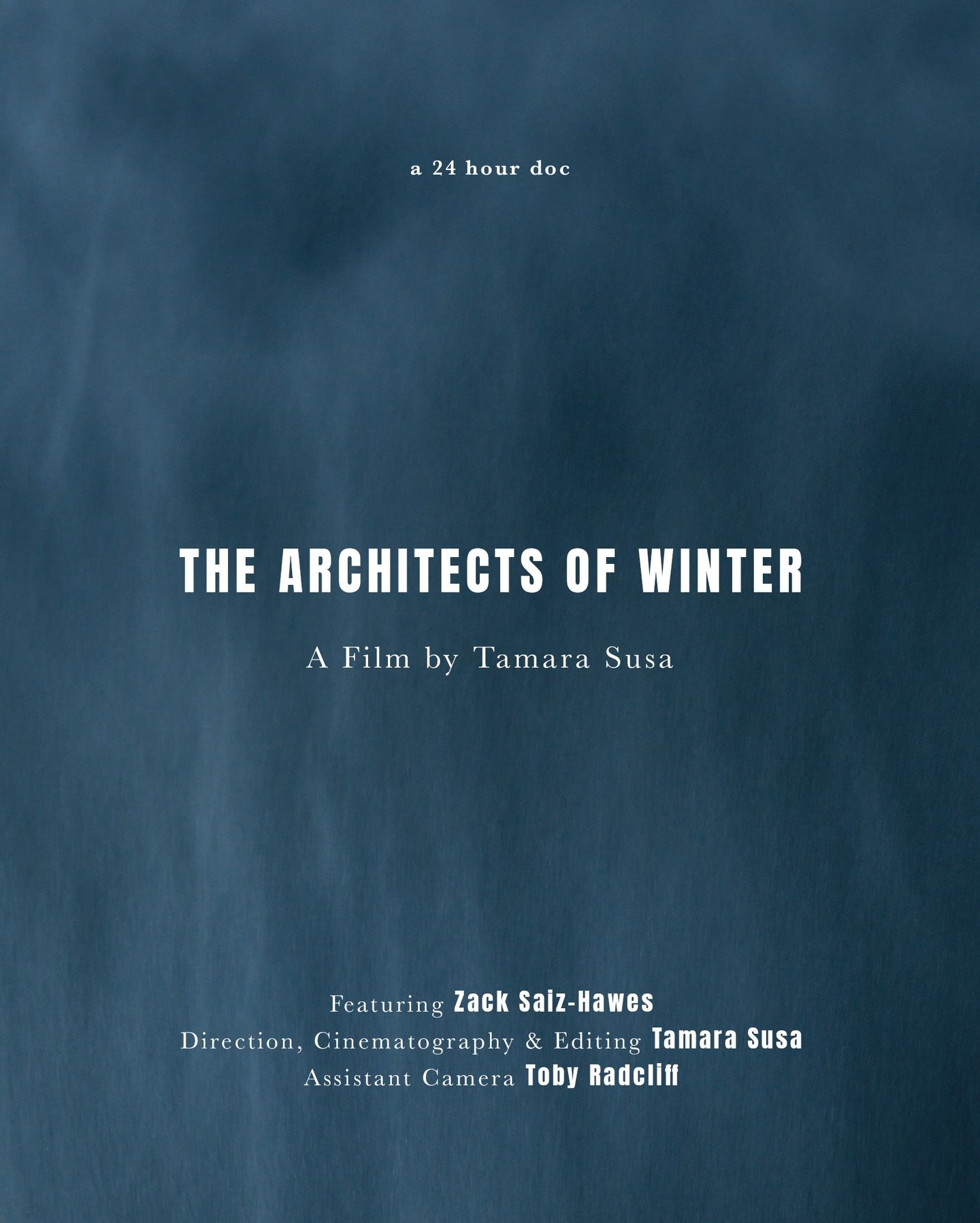 A few nights ago I woke up in the middle of the night and could not go back to sleep. All I could hear was the sound of snowmaking guns, and right then I had a clear vision - I need to make a film about the snowmakers, and my subject will be @hackzaw