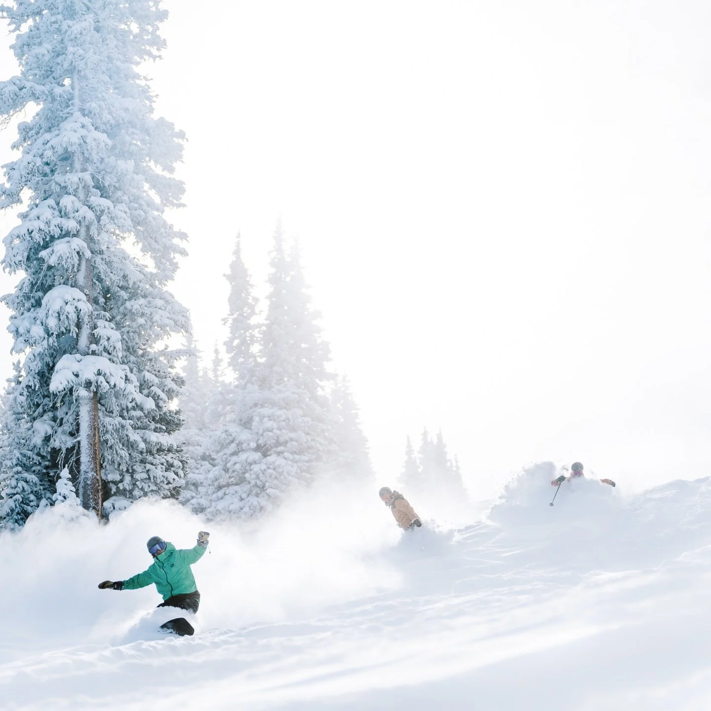 Synchronized powder turns, glitter in the sky, and winter making a comeback in full force with quite some freezing temperatures - all good reasons to put smiles on our faces 😁

⛷️🏂 @matt_walk3r @apoindexter @cleatusjo