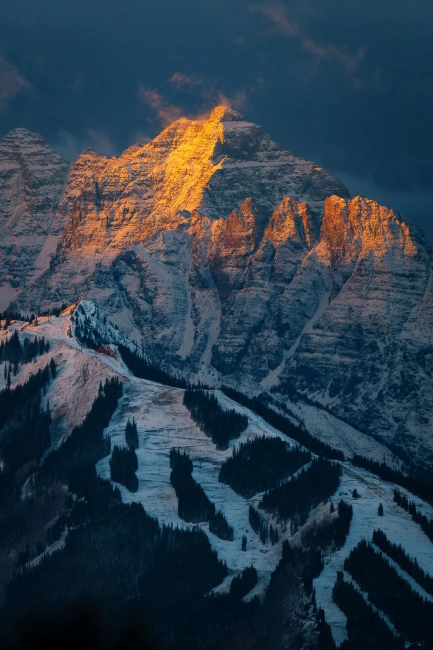 pyramid peak at sunrise