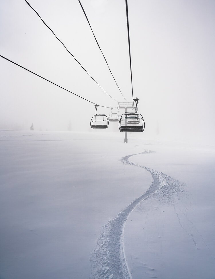 One Lucky Snowboarder | Snowmass, Colorado
