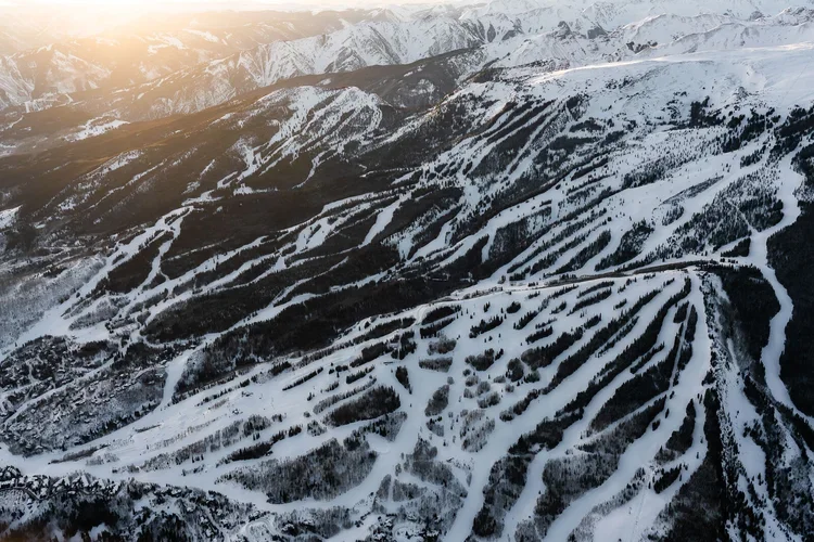 Aerial Snowmass Sunrise