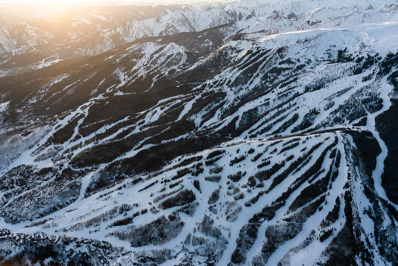 Ariel Snowmass Sunrise