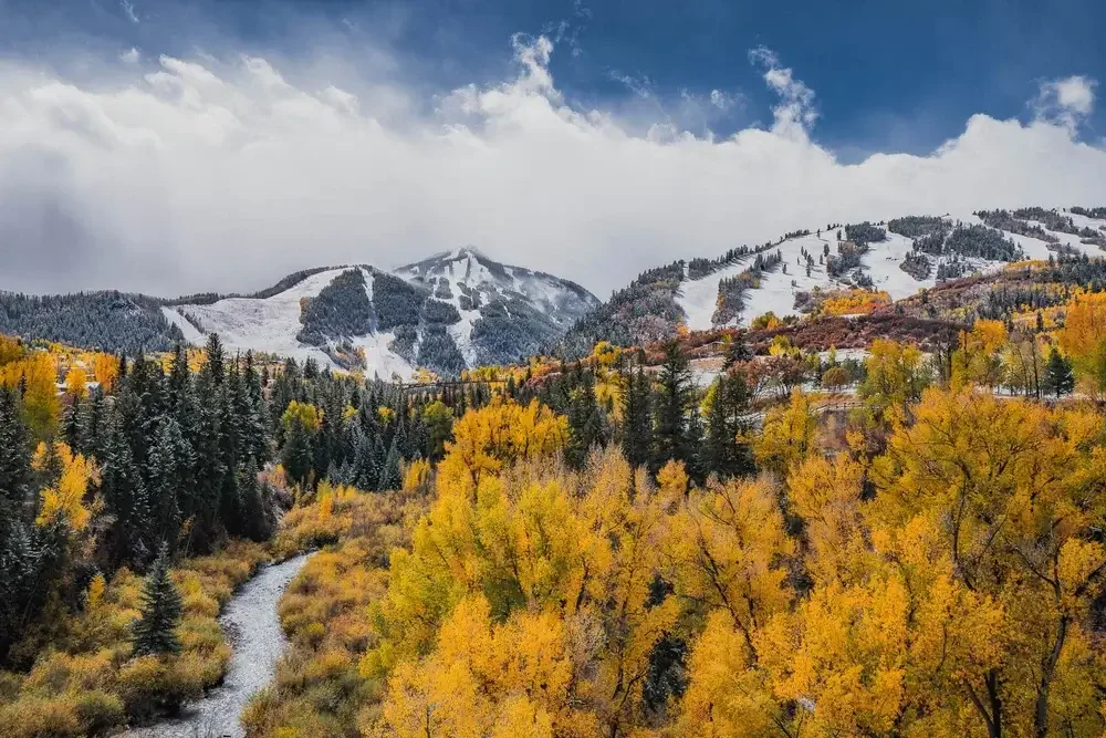 Fall Meets Winter in Colorado