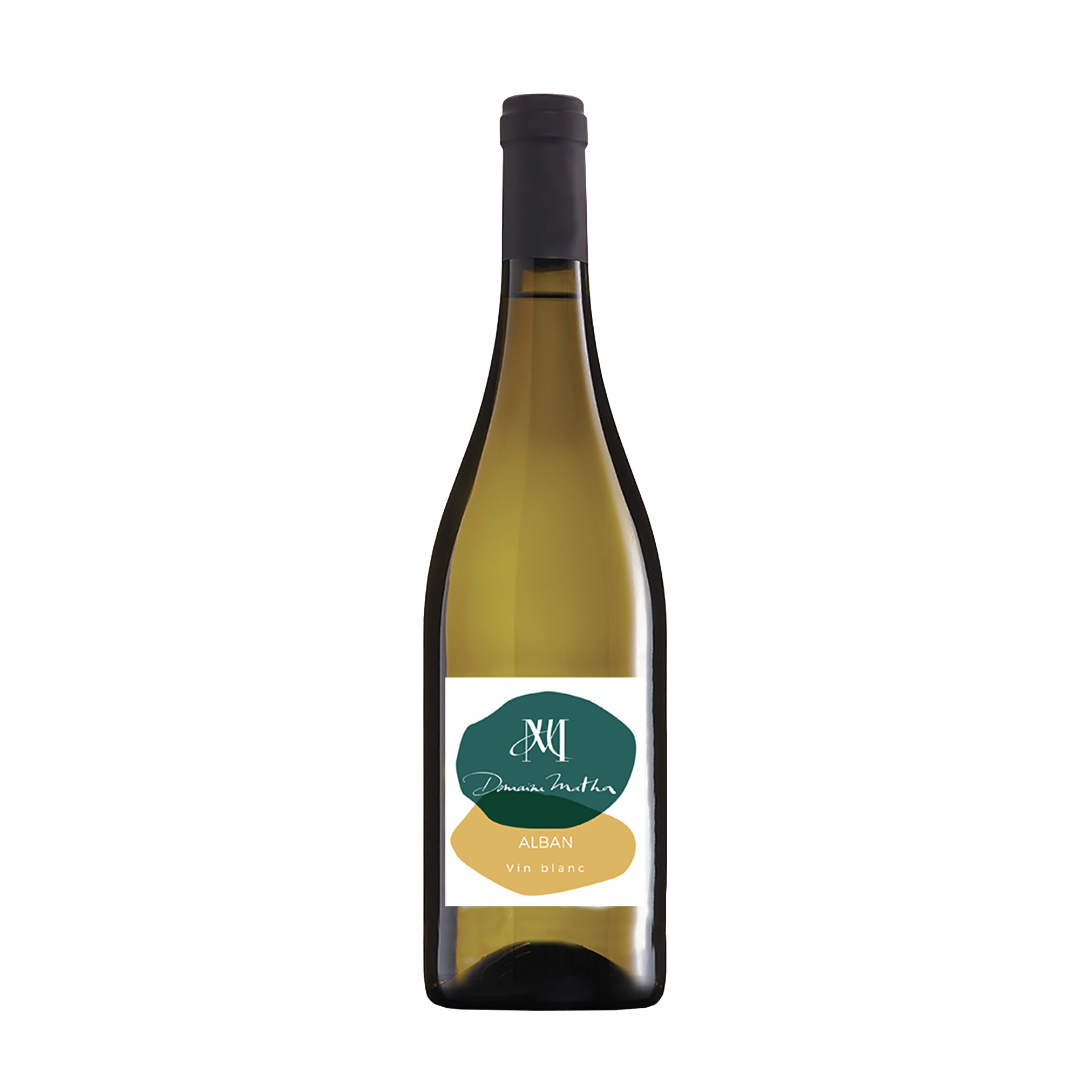 Bouteille de vin blanc 75cl cuvée Alban 2020