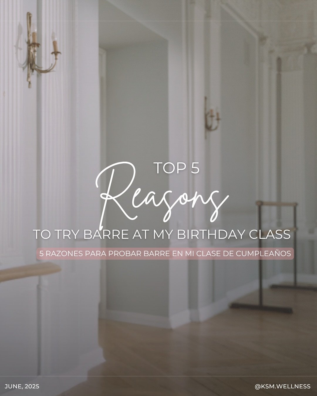 Think barre is just for dancers? Think again. This is your sign to try something new, celebrate yourself, and connect with other amazing women 🫶
💡Read my &ldquo;Top 5 Reasons to Try Barre at My Birthday Class&rdquo; 

 Oh&mdash;and if you&rsquo;re 