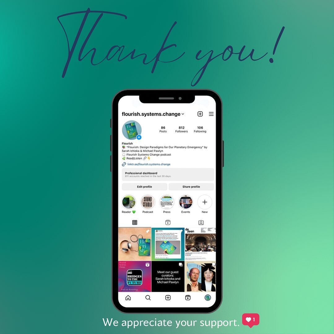 A warm welcome to all our recent followers! If anyone is new to Flourish, please be sure to check out all the resources in our bio's Linktree, including our Book Club, podcast, and ways to get your print, digital or audio copy of 'Flourish'.
.
.
.
.
