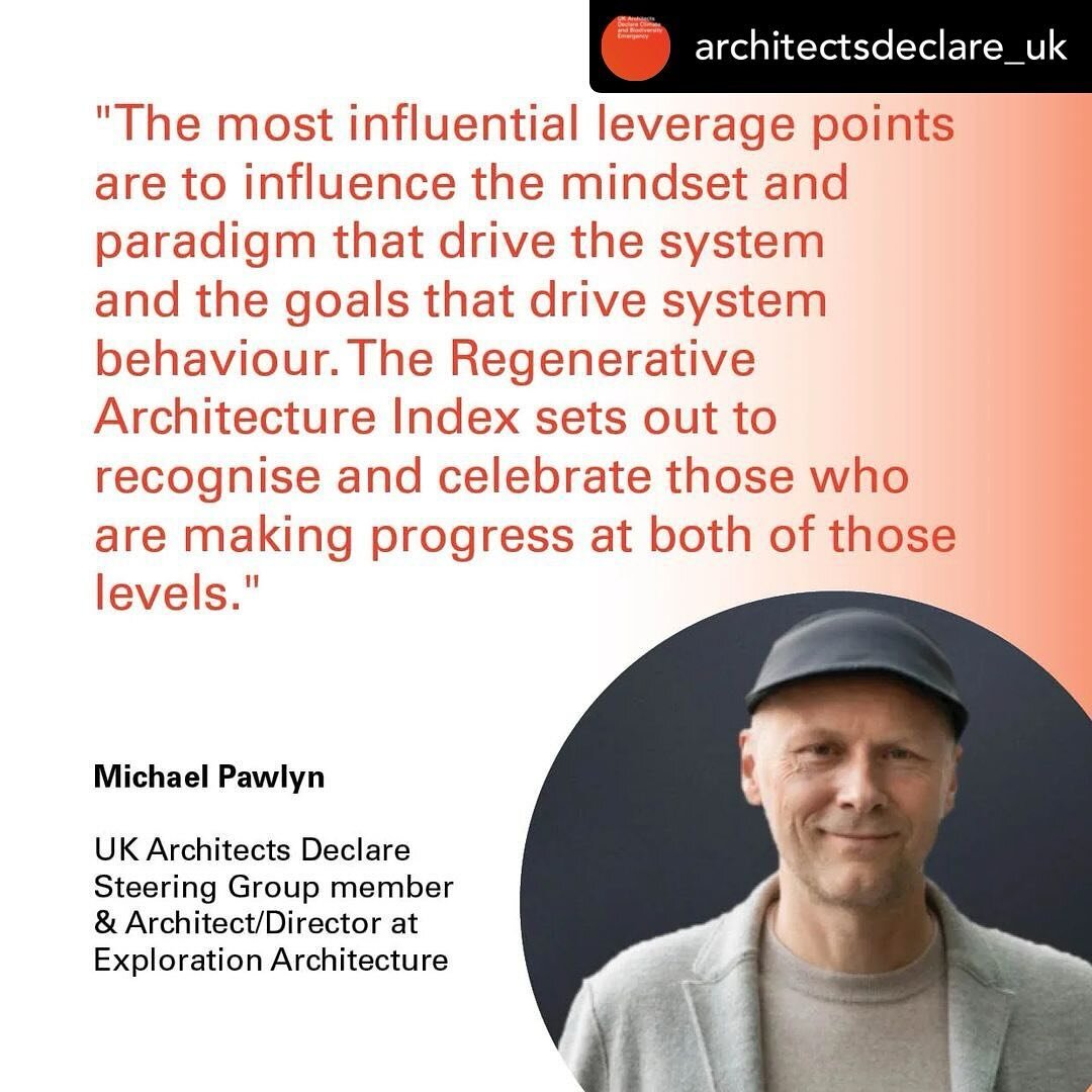 Posted @withregram &bull; @architectsdeclare_uk Architecture Today interviews AD Steering Group member, Director of Exploration Architecture, and &lsquo;Flourish&rsquo; co-author Michael Pawlyn, for their Dispatches series, where he talks about the i