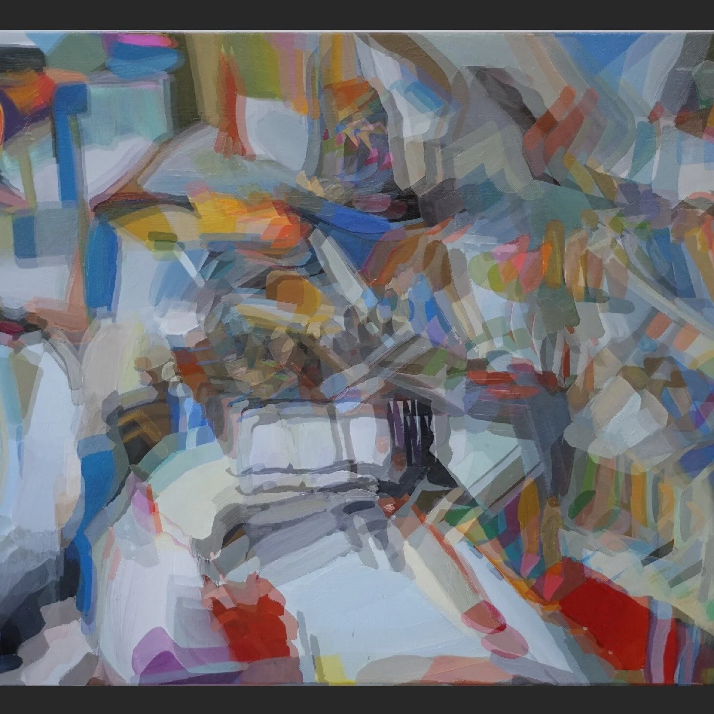 my Home Depot painting from a couple years ago shifted in transparency - and a Hubble composite image of the Cygnus Loop Nebula - 
&bull;
&bull;
&bull;
&bull;
#oilpainting #homedepotart #cygnusloop #nycarts #digitalartstuff