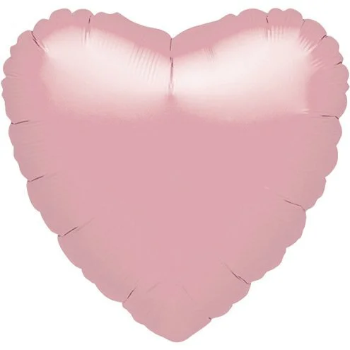 Metallic Pastel Pink 18" Heart