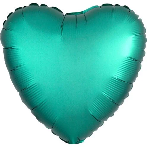 Jade Green 18" Satin Heart