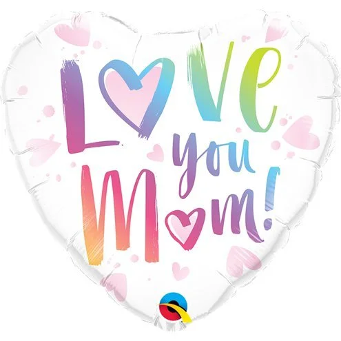 Love You Mum Helium Inflated Balloon