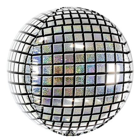 Holographic Disco Ball Inflated Helium Balloon — The Little