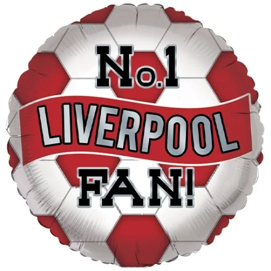 No. 1 Football Fan Liverpool Helium Inflated Balloon