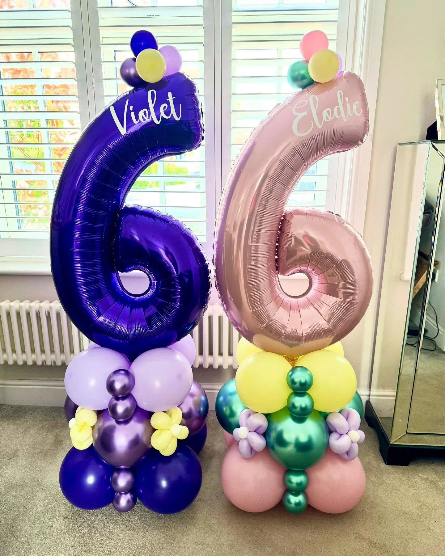 Pretty twin stacks 💜🌼🩷🌼

#balloonstacks #balloonsdecoration #twinbirthday #birthdayballoons #6thbirthday #farnhamballoons #surreyballoons #hampshireballoons #thelittleballoonshop