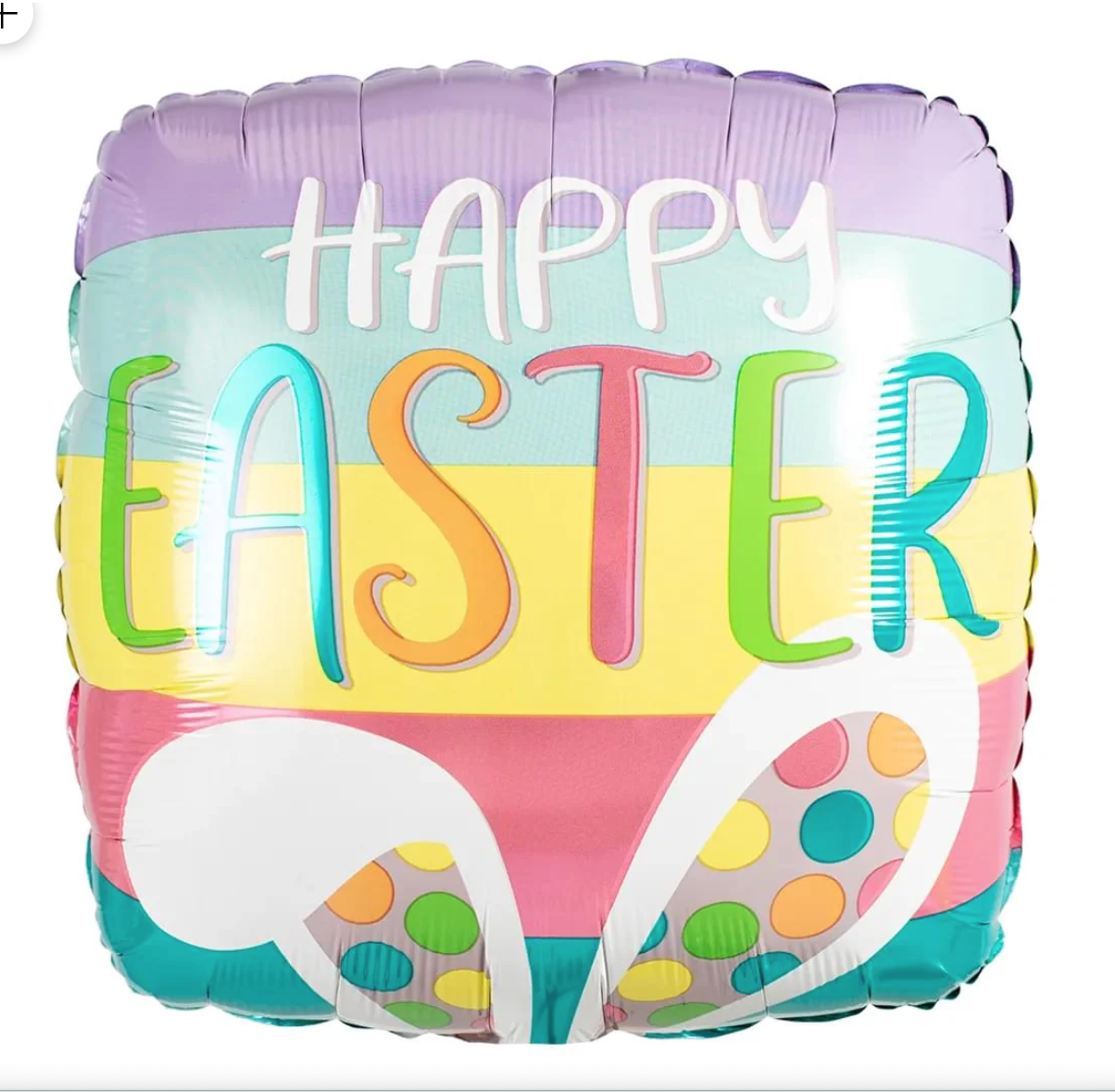 Happy Easter Bunny Ears 18" Inflated Helium Balloon