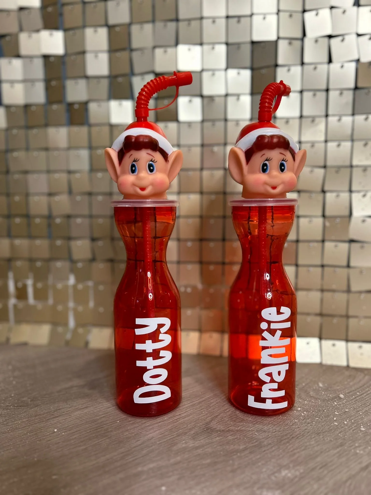 Personalised Elf Reusable Drinking Bottle