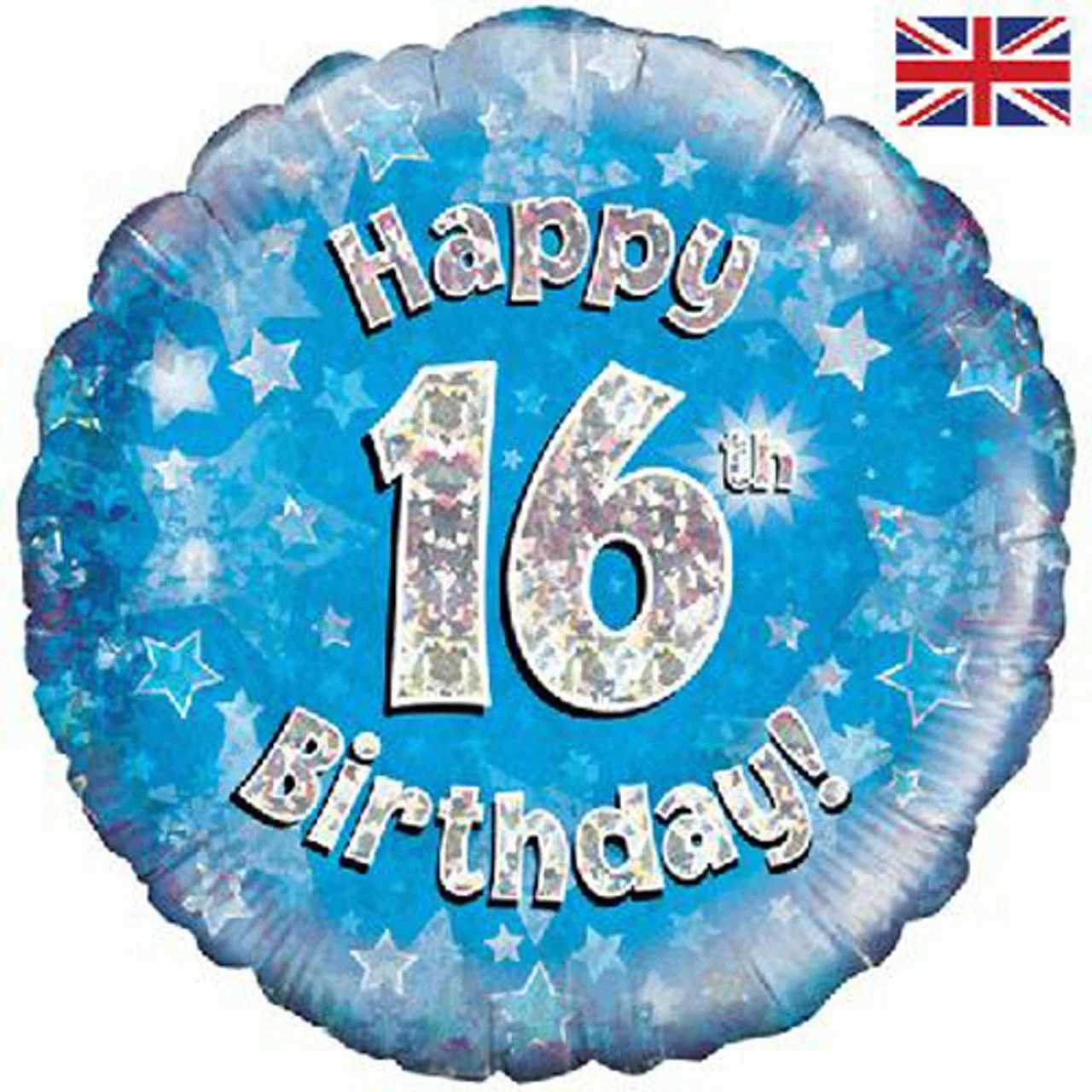 Happy 16th Birthday Helium Inflated Balloon