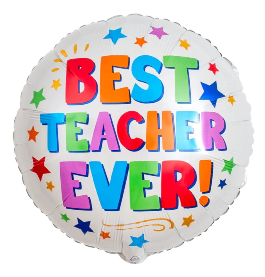 Best Teacher Ever! Helium Inflated Balloon