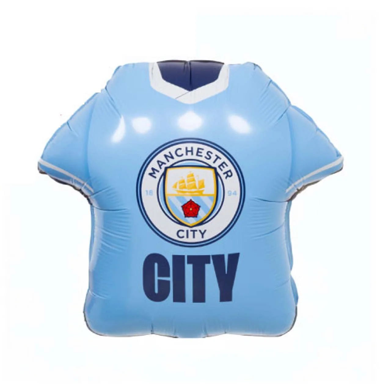 Manchester City FC Football Shirt Helium Inflated Balloon