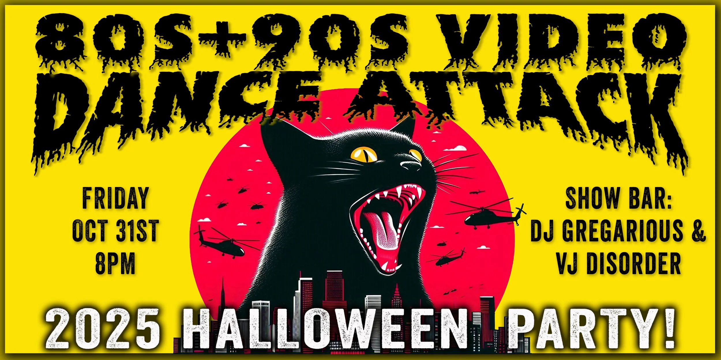 80S + 90S VIDEO DANCE ATTACK HALLOWEEN PARTY!