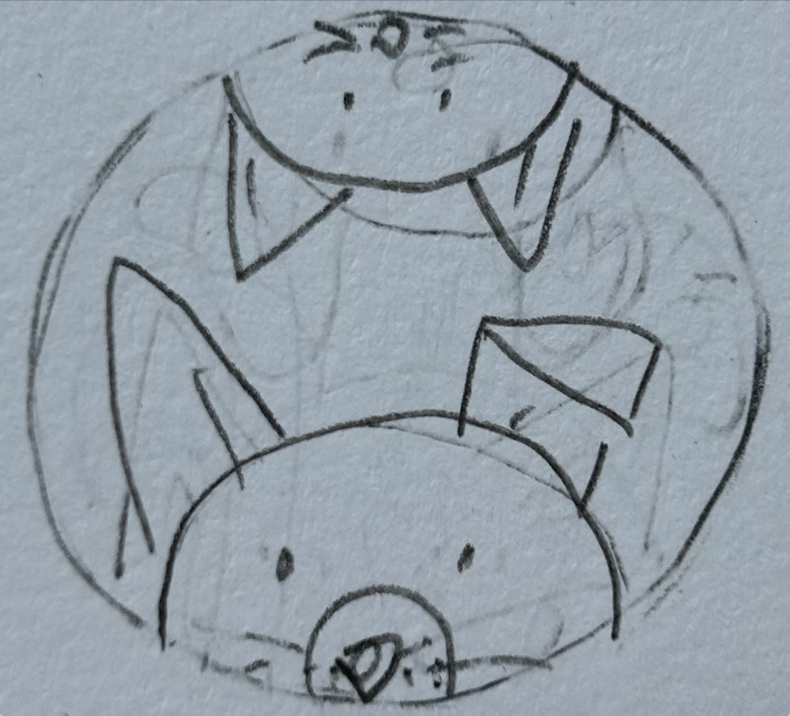 4 x 4" first pet base portrait