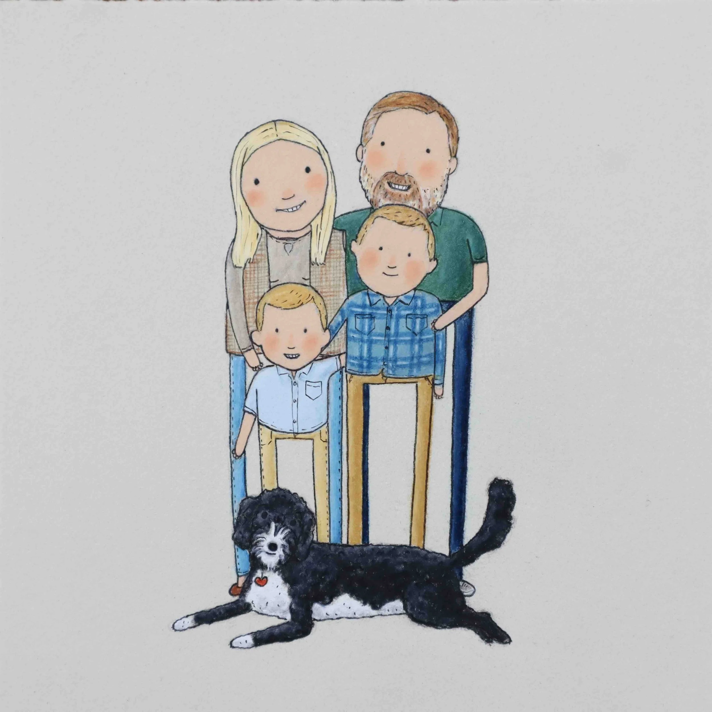 custom family portrait