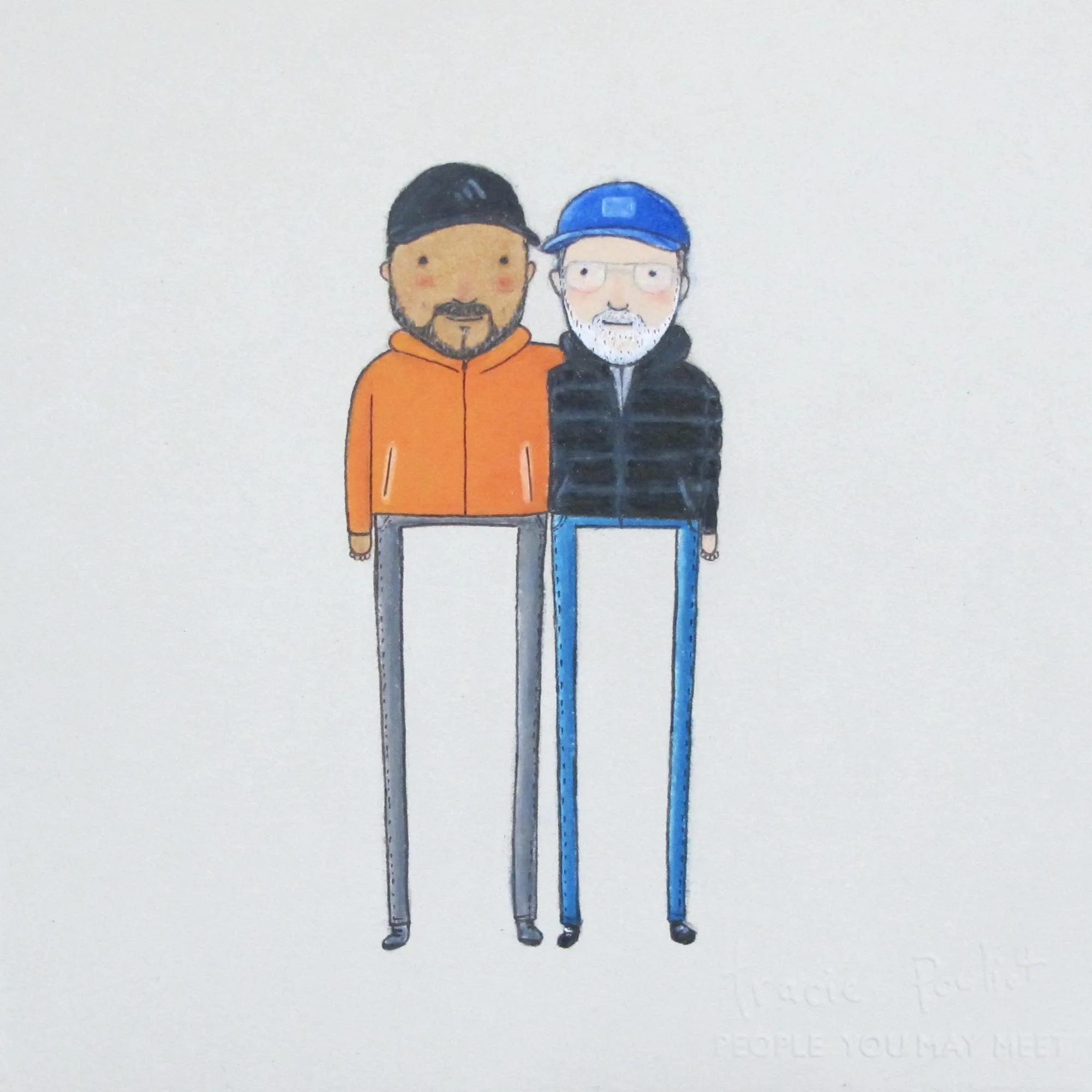 portrait of two men in outdoor gear