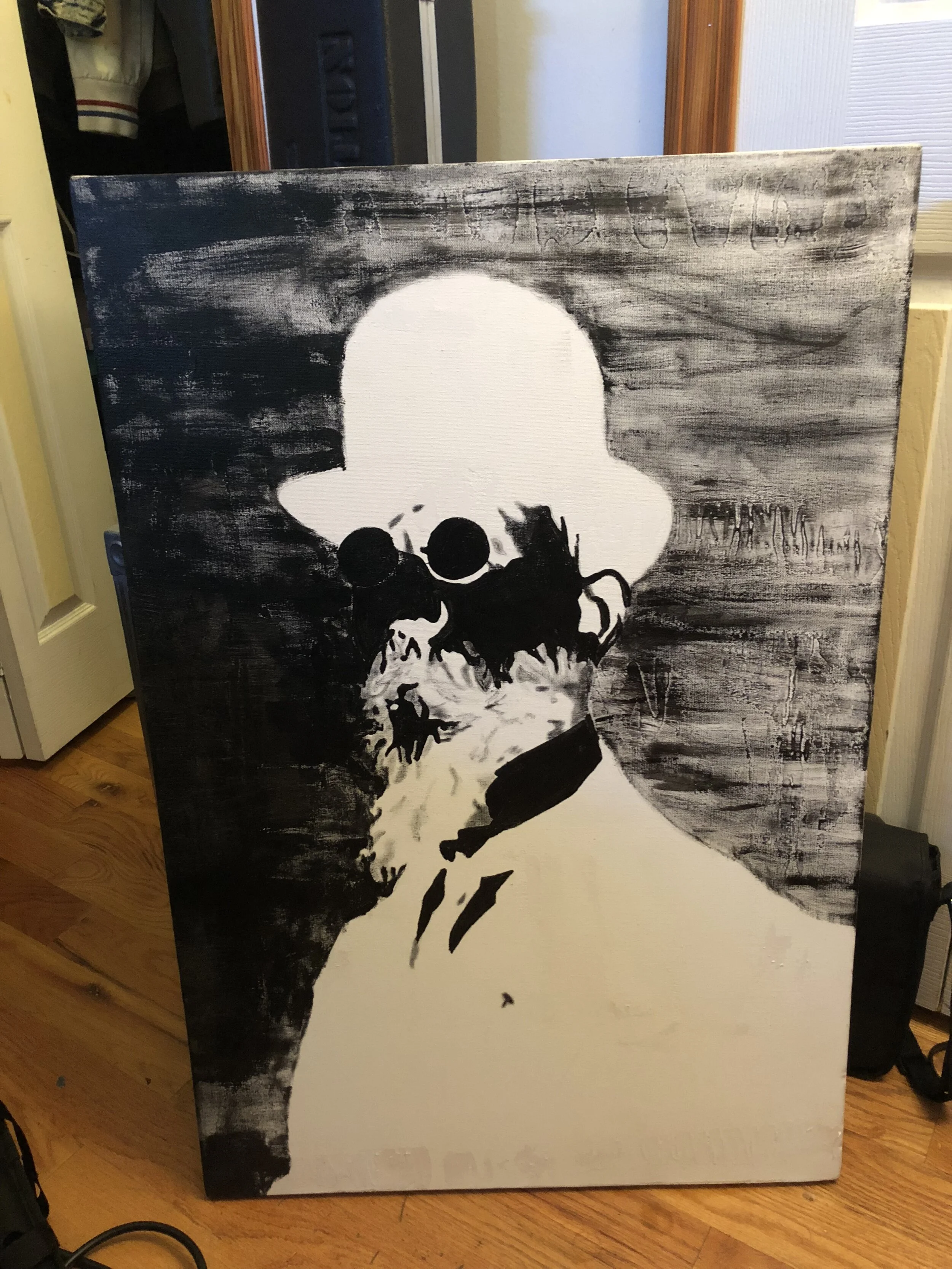 Satie Negative (Acrylic on Canvas - 2018)