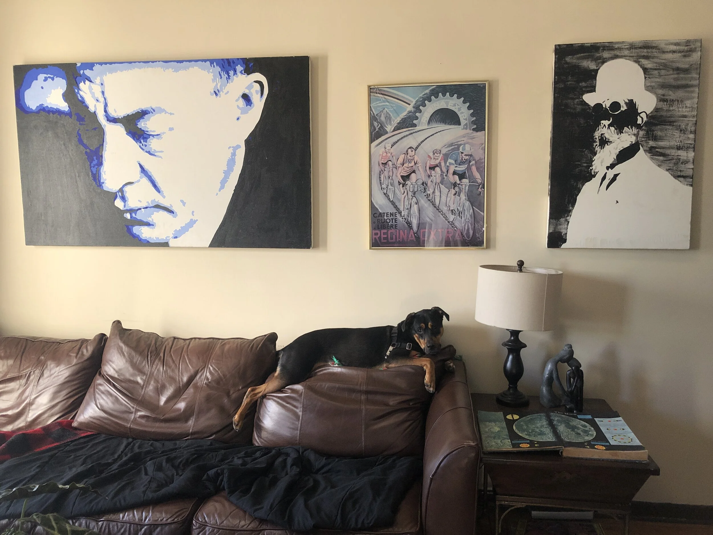 Rachmaninoff and Erik Satie (Acrylic On Canvas)