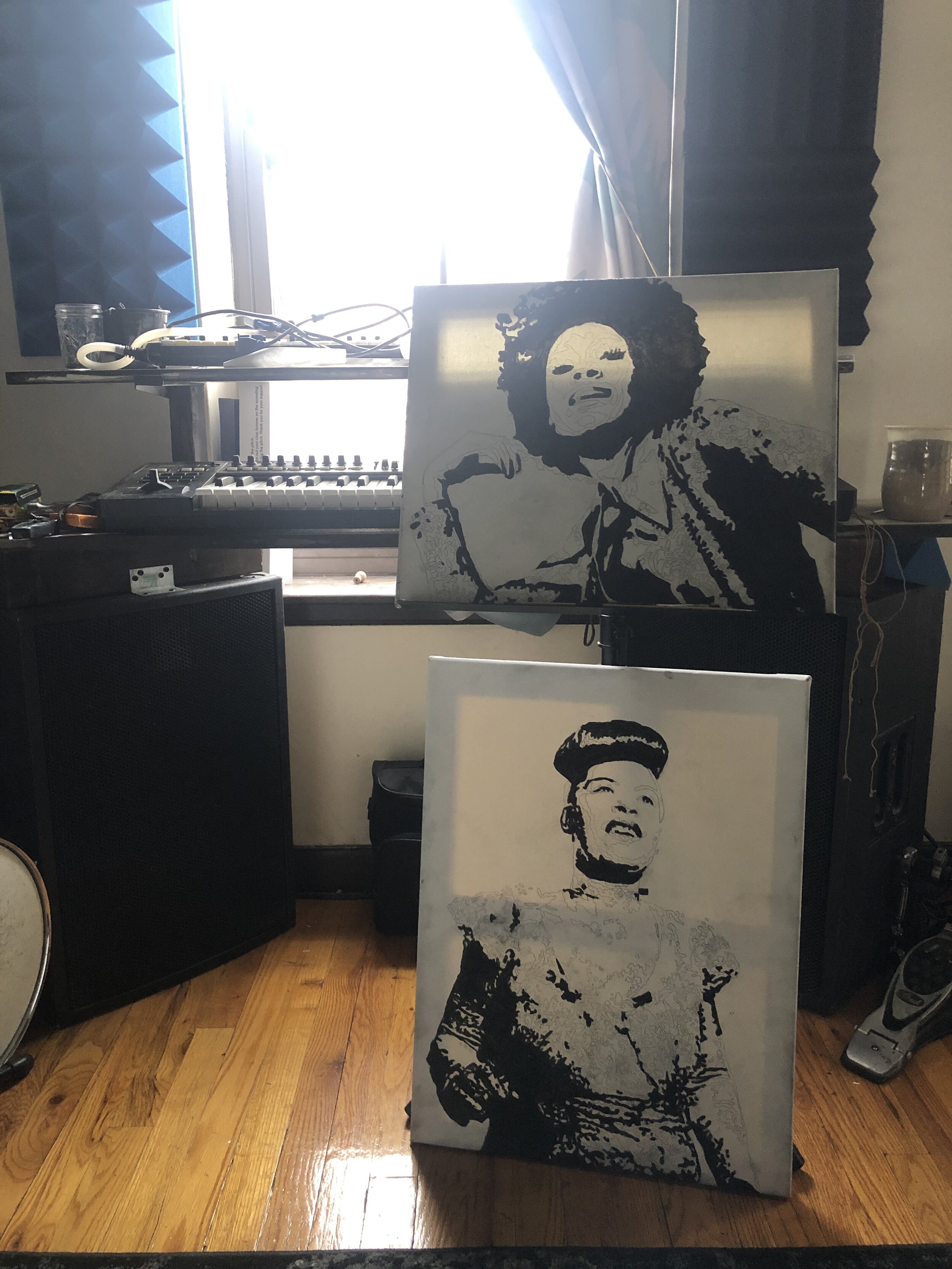 Unfinished Betty Davis and Billie Holiday