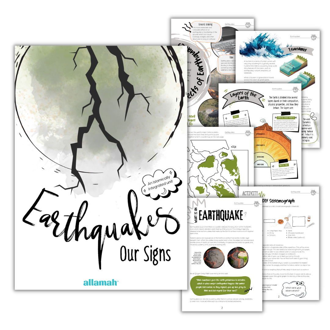 Earthquakes: Our Sings - An Islamically Integrated Unit Study — Allamah ...