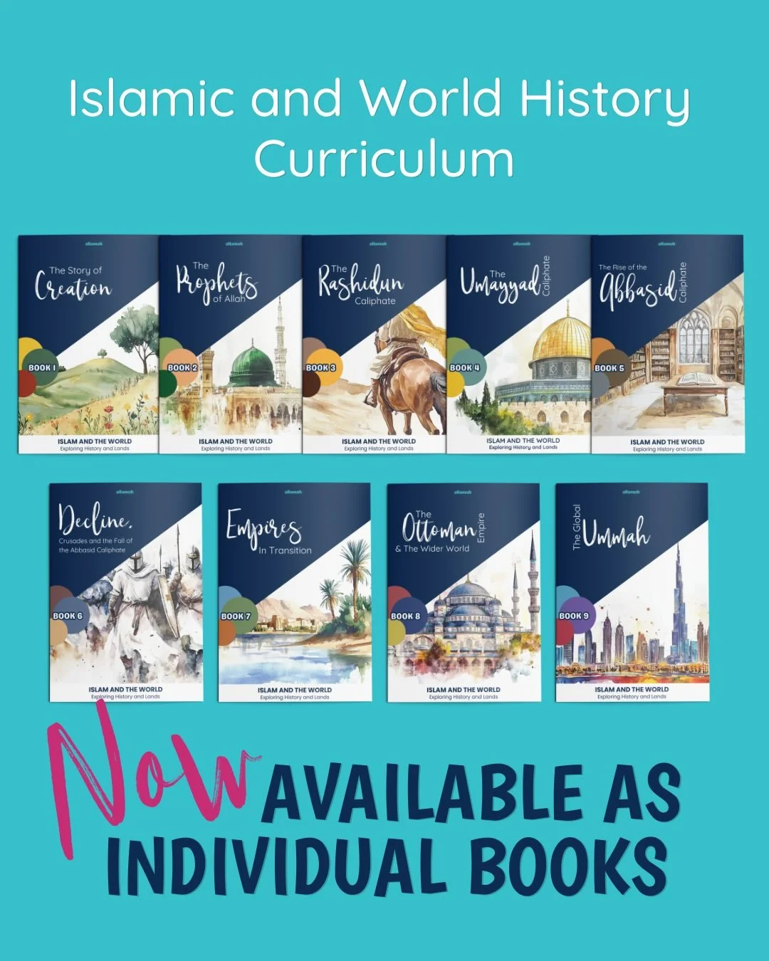 We&rsquo;ve received so much lovely feedback about our Islamic and World History Curriculum. When we first released it, many sisters asked if the books could be available individually. 

Alhamdulillah they now are!

You can build your collection at y