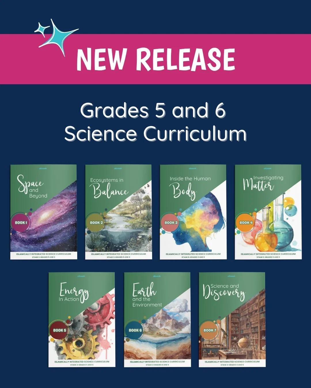 🎉 Our Stage 3 Science Curriculum for Grades 5&ndash;6 is now available alhamdulillah 🎉

An Islamically integrated curriculum with Islam at its core every step of the way. 

Science is such a beautiful subject to connect back to our Creator because 